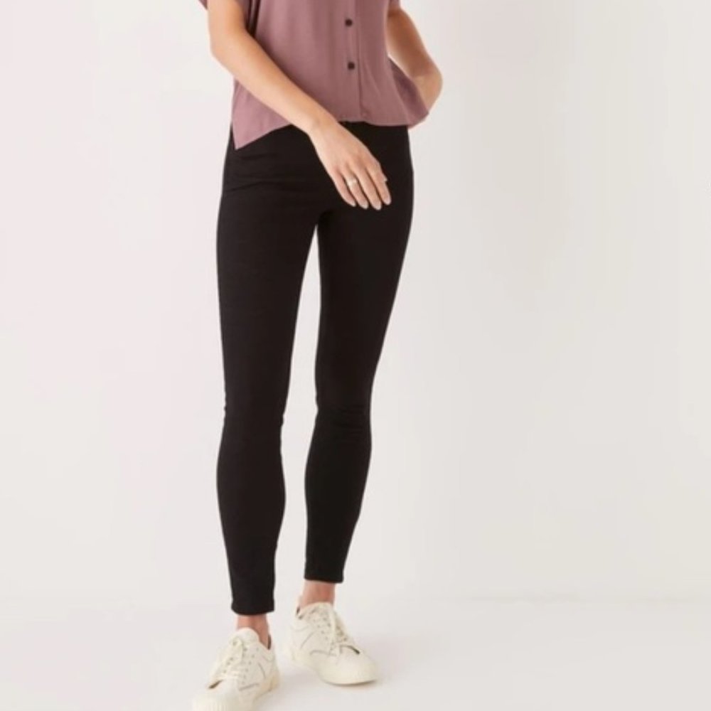 Frank and Oak Debbie Skinny Black High Waist Jeans • Size 29